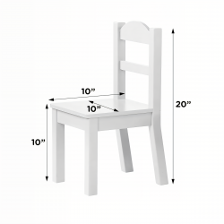Solid Wood 5Pc Table and Chair Set, Multicolored 