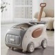 Kids Push or Pull 1 Seater Cozy Car Ride, Grey Kids Push or Pull 1 Seater Cozy Car Ride, Grey