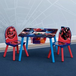 Delta Spiderman Kids Table and Chair Set with Storage 