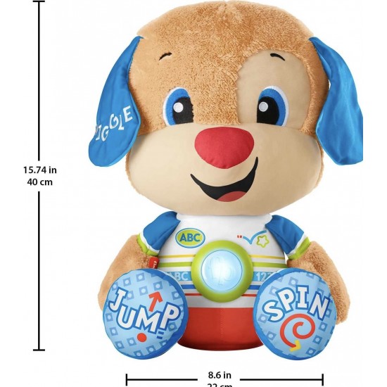 Fisher Price Laugh & Learn Big Puppy, Large Musical Plush Learning Toy: