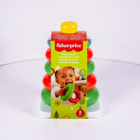 Fisher Price Holiday Rock a Stack, Baby Stacking Toy