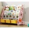 Rocket 3 Tier Bookshelf with Toy Bins, Pink