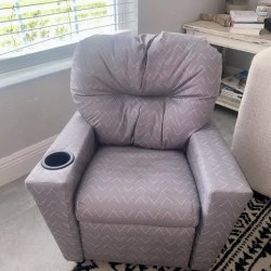 Kids Valley Striped Grey Recliner