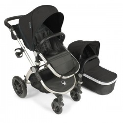Babyroues Letour Avant Stroller With Bassinet and Rain Protection, Black