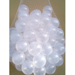 Multicolored Ocean Balls, 100pcs, White