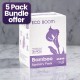 Eco Boom Bamboo Viscose Unscented Ultra Thin Organic Sanitary Pads, 360mm Night, Extra Heavy Absorbency, 5 PACK BUNDLE SPECIAL SALE Eco Boom Bamboo Viscose Unscented Ultra Thin Organic Sanitary Pads, 360mm Night, Extra Heavy Absorbency, 5 PACK BUNDLE SPECIAL SALE