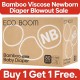 Eco Boom Bamboo Viscose Organic Diaper, Newborn (0-3kg) BUY 1 GET 1 FREE