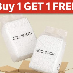 Eco Boom Bamboo Viscose Organic Diaper 40pcs Diaper in a Bag, Newborn 0-3kg BUY 1 GET 1 FREE