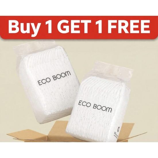 Eco Boom Bamboo Viscose Organic Diaper 40pcs Diaper in a Bag, Newborn 0-3kg BUY 1 GET 1 FREE Eco Boom Bamboo Viscose Organic Diaper 40pcs Diaper in a Bag, Newborn 0-3kg BUY 1 GET 1 FREE