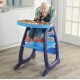Badger Basket Envee II Baby High Chair with Play Table Conversion - Blue/Orange
