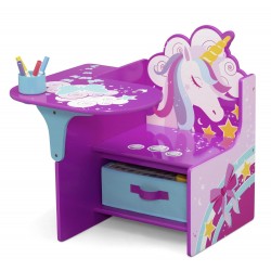 Delta Chair Desk With Bin, Unicorn