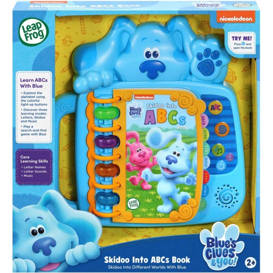 LeapFrog Blues Clues and You! Skidoo Into ABCs Book for Kids, Blue