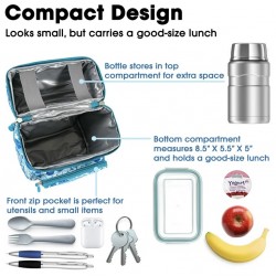 J World Insulated Corey Lunch Bag, Blue Vine