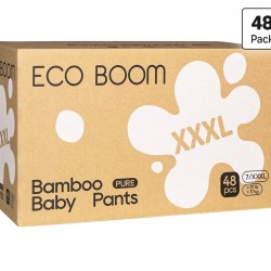 ECO BOOM Toddler Potty Training Pants, Bamboo Viscose, Hypoallergenic for Sensitive Skin, Eco Friendly Pull Ups for Boys and Girls, Size 7 Suitable for 17kg+ (XXXL - 48 Count)