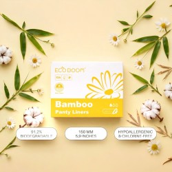 Eco Boom Ultra Thin Bamboo Panty Liners, 30 Count