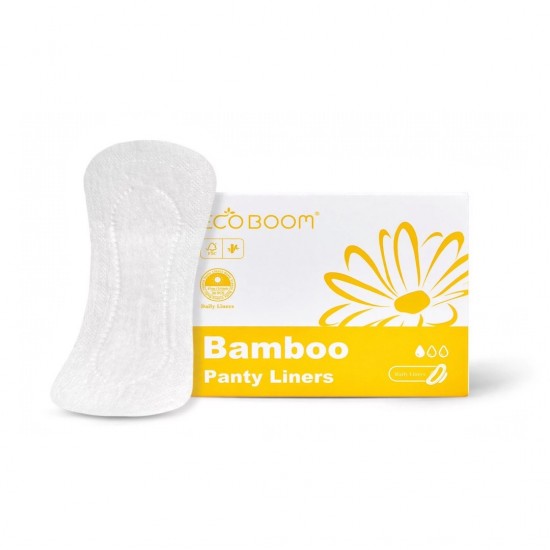 Eco Boom Ultra Thin Bamboo Panty Liners, 30 Count