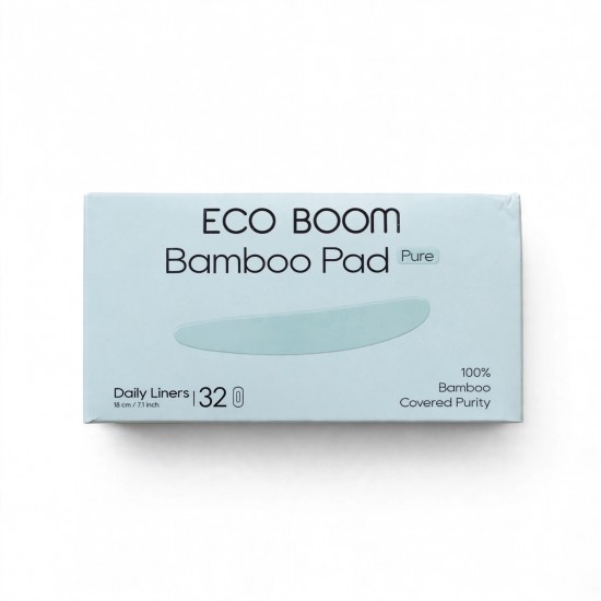 Eco Boom Ultra Thin 100% Bamboo Viscose Panty Liners, 32 Count. AVAILABLE 03-10-26 Eco Boom Ultra Thin 100% Bamboo Viscose Panty Liners, 32 Count. AVAILABLE 03-10-26