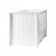 Contemporary Modern Convertible Wooden Crib with Drawer, White