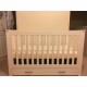 Contemporary Modern Convertible Wooden Crib with Drawer, White