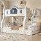 Contemporary Solid Wood Bunk Bed 5 by 6 on 6 by 6 with Free Mattresses