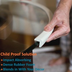 Sharp Edge Bumper Pad & Edge Protector Combo Set, Brown