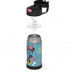 Thermos 12oz Funtainer Bottle Blue Minnie Mouse Thermos 12oz Funtainer Bottle Blue Minnie Mouse