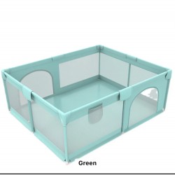 Large Mesh Playpen with Free Mat & 100 Balls, Green Large Mesh Playpen with Free Mat & 100 Balls, Green