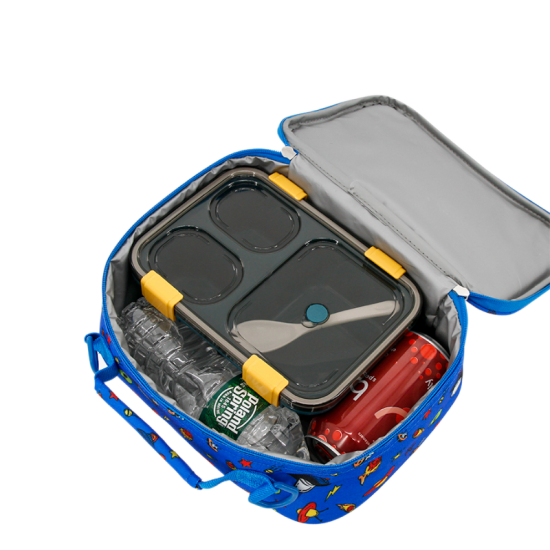 J World Cody Lunch Bag With Shoulder Strap- Martian J World Cody Lunch Bag With Shoulder Strap- Martian