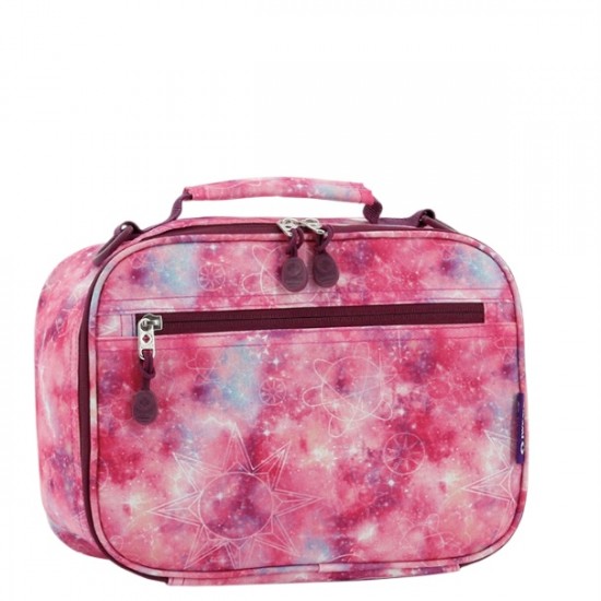 J World Cody Lunch Bag With Shoulder Strap- Purple Galaxy J World Cody Lunch Bag With Shoulder Strap- Purple Galaxy