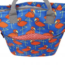 J World Lola Insulated Lunch Tote Bag, Flamingo