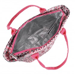 J World Lola Insulated Lunch Tote Bag, Skandi Pink J World Lola Insulated Lunch Tote Bag, Skandi Pink