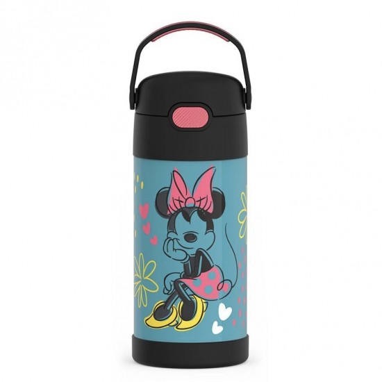 Thermos 12oz Funtainer Bottle Blue Minnie Mouse Thermos 12oz Funtainer Bottle Blue Minnie Mouse