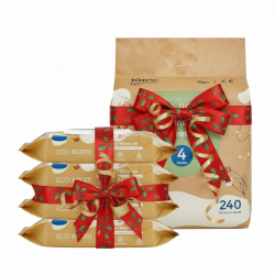 ECO BOOM Bamboo Viscose, Eco-Friendly, Unscented Baby Wet Water Wipes, 240 Count SPECIAL HOLIDAY SALE