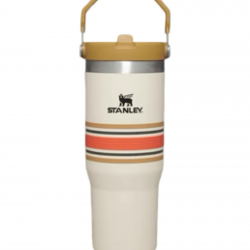 Stanley IceFlow Varsity Flip Straw Tumbler, Cream