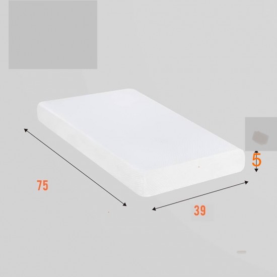 Custom Cut Twin Size Mattress- 75 x 39 x 5 inches Custom Cut Twin Size Mattress- 75 x 39 x 5 inches
