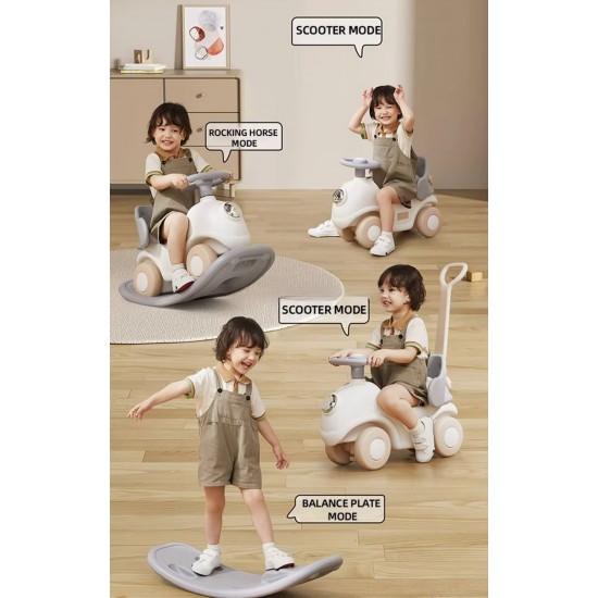 Suplay 4 in 1 Rocking Camel with Push Handle