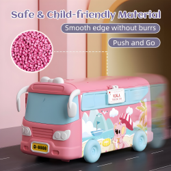 Camper Van Playset Pretend Play Dollhouse with Tiny Critters