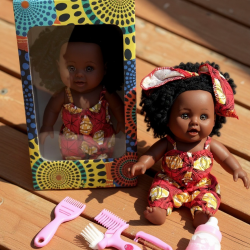 Chunky 12inch Melanin Doll with Accessories, Dara