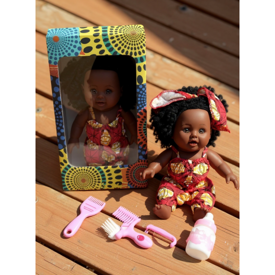 Chunky 12inch Melanin Doll with Accessories, Dara