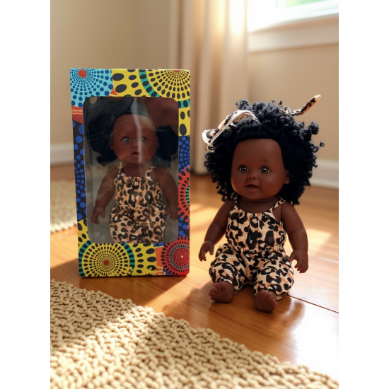 Chunky 12inch Melanin Doll with Accessories, Amara