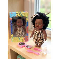 Chunky 12inch Melanin Doll with Accessories, Amara