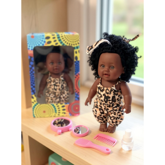 Chunky 12inch Melanin Doll with Accessories, Amara