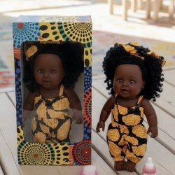 Chunky 12inch Melanin Doll with Accessories, Hadiza