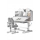 Big Kid Tilt Table Adjustable Height Academic Desk and Cushioned Chair Set, Grey Big Kid Tilt Table Adjustable Height Academic Desk and Cushioned Chair Set, Grey