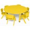 Kids Extra Strong Large Round Table, Yellow