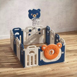Bubbas 12 Panel Playpen, Blue Bubbas 12 Panel Playpen, Blue