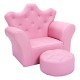 Crown Sofa with Ottoman ,Pink