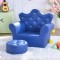 Crown Sofa with Ottoman , Deep Blue