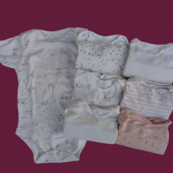 Short Sleeve Impression Bodysuit, 7 Pack 18-24months Short Sleeve Impression Bodysuit, 7 Pack 18-24months
