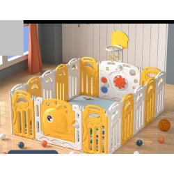Bubbas 10 Panel Playpen, Yellow Bubbas 10 Panel Playpen, Yellow